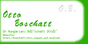 otto boschatt business card